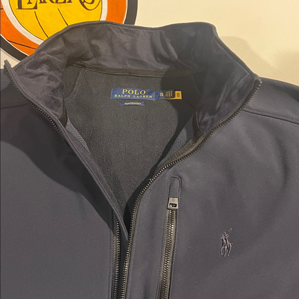 Polo by Ralph Lauren Men's Dark Navy Weatherproof Performance Full Zip Jacket - Picture 2 of 10